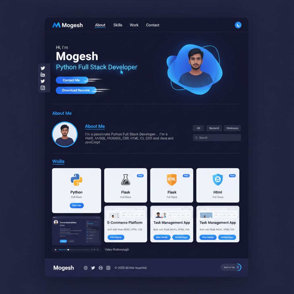 Portfolio Website design